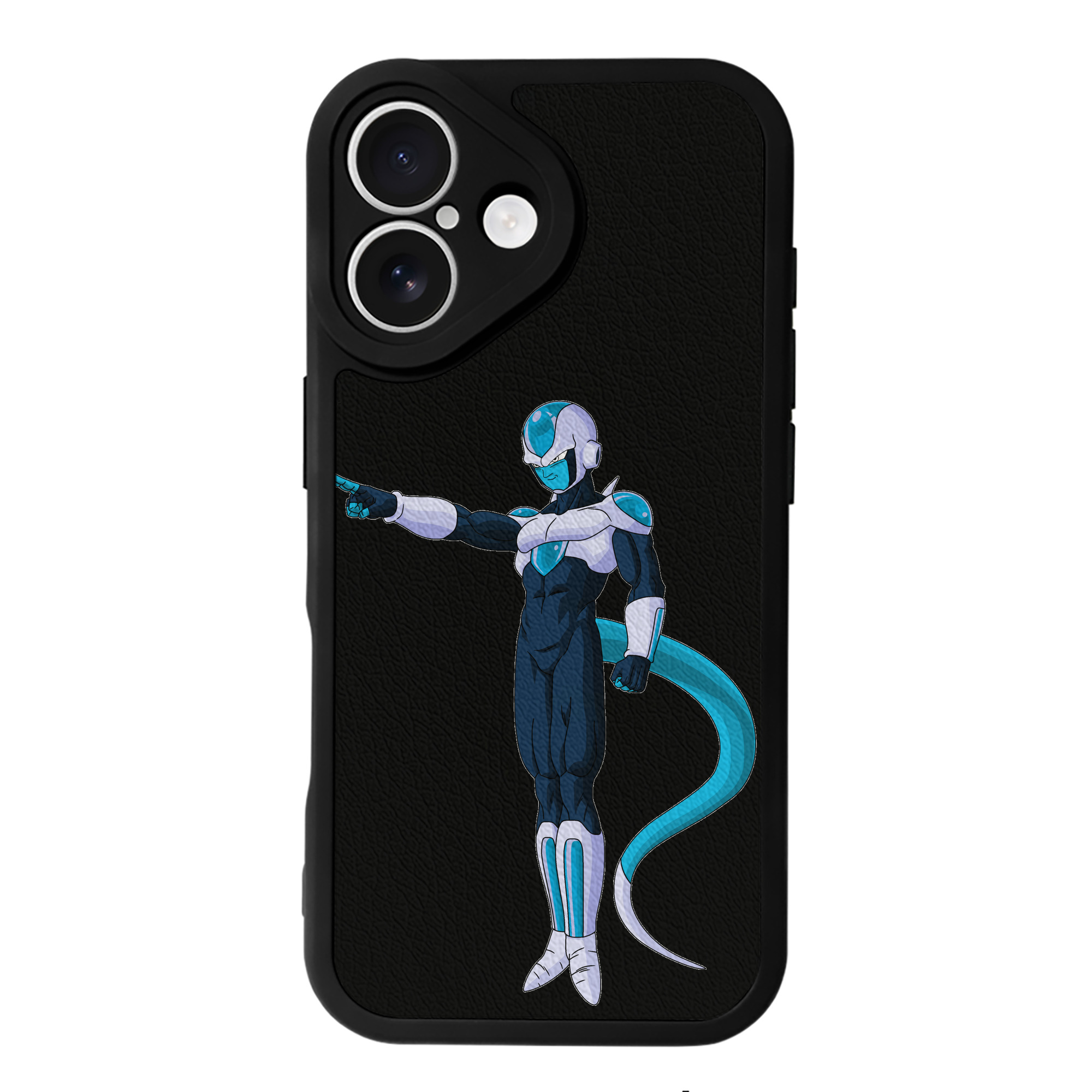 （画像用） ドラゴンボール フリーザ DRAGON BALL Frieza 【iPhone 16シリーズ対応】シリコンスマホケース（レザー調） 材質：シリコン